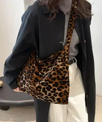 【３色】レオパード トートバッグ☆ショルダーバッグ レディース キャンバス a4 大きめ
