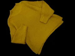 earth music&ecology アースミュージック＆エコロジー モックネック ニット セーター sizeF/マスタード ◇■ レディース