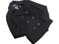 CIAOPANIC チャオパニック ウール混 ピー コート sizeM/濃紺 ◇■ メンズ