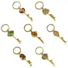 【中古】雑貨 全7種セット メタルキーチャーム 「一番くじ ディズニープリンセス Beautiful Stories」 G賞