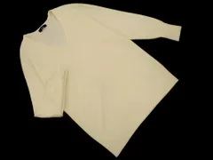 ROPE ロペ ウール混 Vネック ニット セーター size38/アイボリー ◇■ レディース