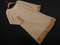 UNIVERVAL MUSE ユニバーバルミューズ ウール混 ツイード チュニック ワンピース ベージュ ◇■ レディース