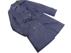 QUEENS COURT クイーンズコート トレンチ コート size1/紺 ◇■ レディース
