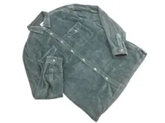 ZARA ザラ コーデュロイ 長袖 シャツ sizeL/緑 ◇■ メンズ