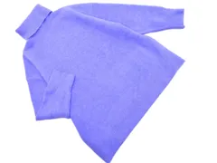 ZARA ザラ オーバーサイズ タートルネック ニット セーター sizeL/青 ◇■ レディース