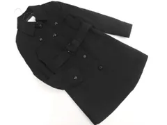 KUMIKYOKU 組曲 ウール混 トレンチ コート sizeS2/黒 ◇■ レディース