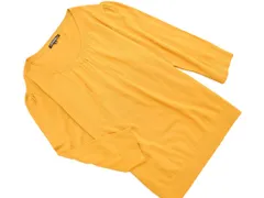 23区 大きいサイズ ウール混 Vネック ニット セーター size44/黄 ◇■ レディース