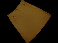 PAUL STUART ポールスチュアート 切替 Aライン 台形 スカート size6/ベージュ ■■ レディース