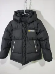 黒色 フード ダウン アウター