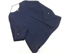 green label relaxing グリーンレーベルリラクシング ユナイテッドアローズ Vネック ブラウス シャツ 紺 ◇■ レディース