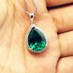 【極品】スリランカ産エメラルド ネックレス PT950 高級ジュエリー 4.35カラット