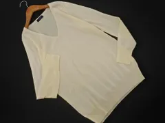 SHIPS シップス ウール100% Vネック ニット セーター size38/アイボリー ◇■ レディース