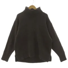 ジャーナルスタンダード レリューム JOURNAL STANDARD relume ニット セーター タートルネック オーバーサイズシルエット 長袖 裾スリット ウール混 ブラウン系 茶系 F