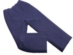 LOWRYS FARM ローリーズファーム 千鳥柄 タック パンツ sizeL/紺 ■■ レディース