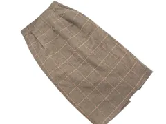 LOWRYS FARM ローリーズファーム グレンチェック タイト スカート sizeM/ブラウン ◇■ レディース