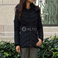 ★出荷の前にプレスをかけて配送★ 【2025-2026秋冬物モデル】 MACKAGE マッカージュ NADIA-SH ダウンジャケット ストレッチダウン ファー付き C001 ブラック レディースのサムネイル