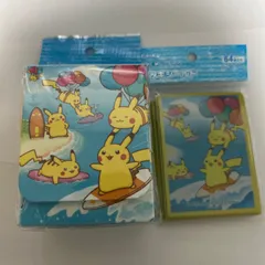 なみのりピカチュウ&そらをとぶピカチュウ  デッキシールド　スリーブ　プロテクター　デッキケース
