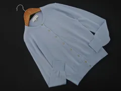 KUMIKYOKU 組曲 ウール混 カーディガン sizeS2/水色 ◇■ レディース