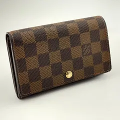 Louis Vuitton ルイヴィトン / ダミエ / ポルトモネ ビエ トレゾール / エベヌ ブラウン 茶色 / レディース / 二つ折り 財布 / N61730