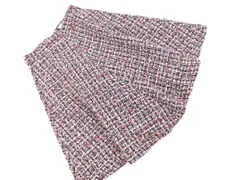 31 Sons de mode トランテアンソンドゥモード ツイード フレア スカート size38/紺 ◇■ レディース