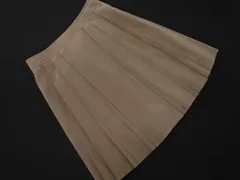 UNTITLED アンタイトル スウェード調 プリーツ スカート size2/グレージュ ◇■ レディース