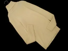 earth music&ecology アースミュージック＆エコロジー ウール混 リブ タートルネック ニット セーター sizeM/アイボリー ◇■ レディース