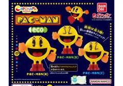 カプキャラ パックマンeco　全3種セット(フルコンプ)] ガチャガチャ カプセルトイ※中身確認の為開封しております