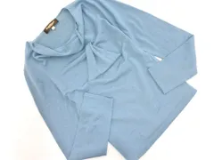 PAUL STUART ポールスチュアート ウール100% デザイン ニット セーター size6/青 ◇■ レディース