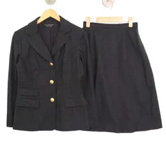 KOJI WATANABE STYLE コージワタナベ スティル 秋冬★ カシミヤ スーツ ジャケット スカート Sz.F レディース 灰