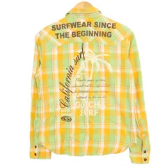 GOTCHA ガッチャ 秋冬 ネル★ タータンチェック ウエスタン チェック フランネル シャツ Sz.S メンズ サーフ