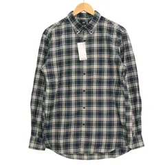 【新品 未使用】 UNIQLO ユニクロ 秋冬 ネル★ 長袖 チェック ボタンダウン フランネル シャツ Sz.L メンズ