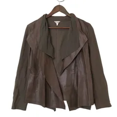 Se ninon selected セニノン セレクテッド 秋冬 羊革 リアル ラム レザー★ アシンメトリー ジャケット Sz.1 レディース