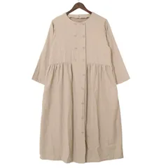 SM2 Samansa Mos2 サマンサモスモス 秋冬★ シャツ ワンピース ロング Sz.F レディース