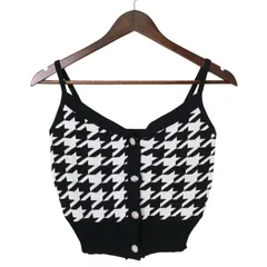 WC ダブルシー ウィゴー 秋冬★ 千鳥柄 ニット ビスチェ Sz.F レディースのサムネイル