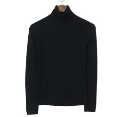 UNIQLO ユニクロ 秋冬 ウール100％★ タートルネック ニット セーター Sz.L レディース 黒