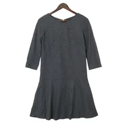 UNTITLED アンタイトル 秋冬★ フレア ワンピース 長袖 Sz.1 レディース 灰