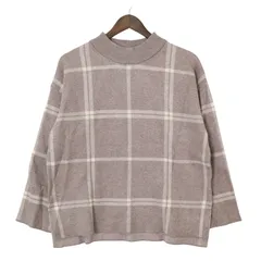 GLOBAL WORK グローバルワーク 秋冬 チェック★ ニット セーター Sz.M　レディース