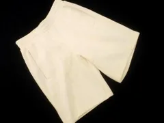 adidas originals アディダスオリジナルス 裏起毛 3ライン 刺 ロゴ ハーフ パンツ sizeM/オフホワイト ◇■ メンズ