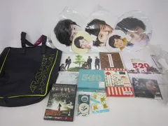  中古品 嵐 二宮和也 5×20 他 LiveTourPopcorn ショッピングバッグ クリアファイル DVD CD 等 グッズセット