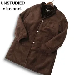 UNSTUDIED niko and... アンスタディード ニコアンド 秋冬★ ボア フェイク ムートン コート Sz.4 メンズ
