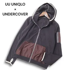 UU UNIQLO × UNDERCOVER ユニクロ アンダーカバー  秋冬★ マイクロ フリース パーカー Sz.S メンズ 紺