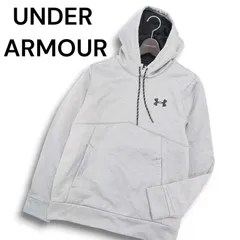UNDER ARMOUR アンダーアーマー 秋冬 裏起毛★ ロゴ フーディー パーカー プルオーバー Sz.SM メンズ トレーニング