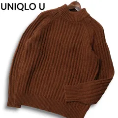 【新品 未使用】 UNIQLO U ユニクロ ユー ルメール 秋冬★ ウール混 ローゲージ モックネック セーター ニット Sz.M メンズ