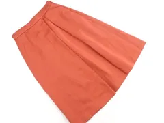 PAUL STUART ポールスチュアート フレア ロング スカート size8/オレンジ ■■ レディース
