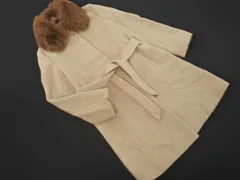 COMME CA DU MODE コム サ デ モード アンゴラ混 ファー 付 コート size9/ベージュ ◇■ レディース