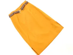 JUSGLITTY ジャスグリッティー ウール混 ベルト付 膝丈 スカート size1/ベージュ ◇■ レディース