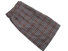 LOWRYS FARM ローリーズファーム チェック スリット ロング スカート sizeL/茶 ◇■ レディース