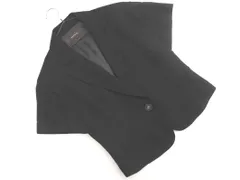 Reflect リフレクト ウール混 半袖 テーラード ジャケット size11/黒 ◇■ レディース