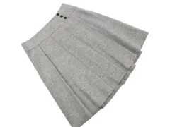 UNTITLED アンタイトル アンゴラ混 大きいサイズ フレア スカート size44/グレー ◇■ レディース