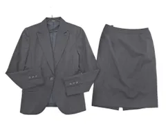 COMME CA ISM コムサイズム セットアップ ジャケット スカート スーツ sizeM/チャコール ◇■ レディース